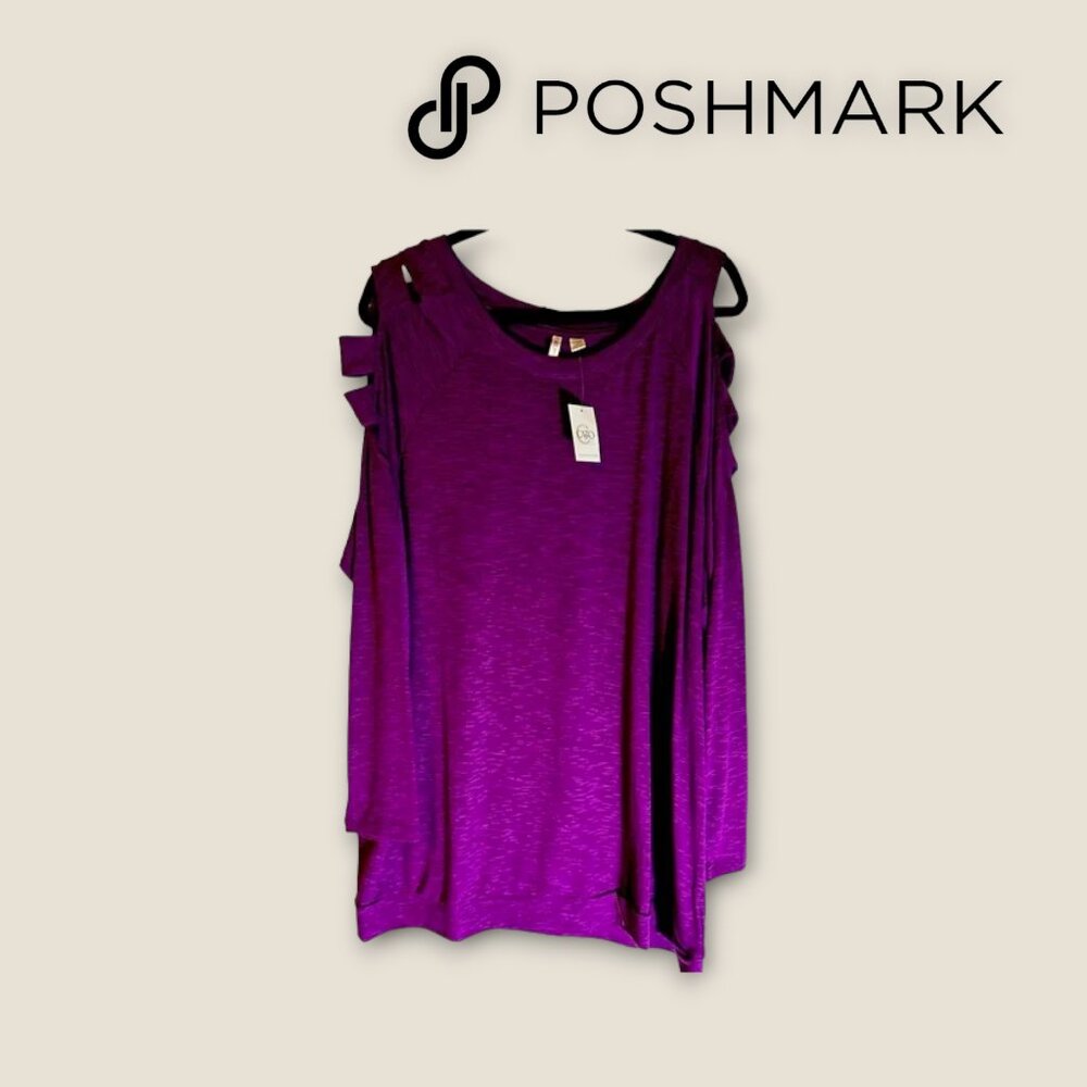 CATO Top LS Cutout Purple‎ Size 18/20